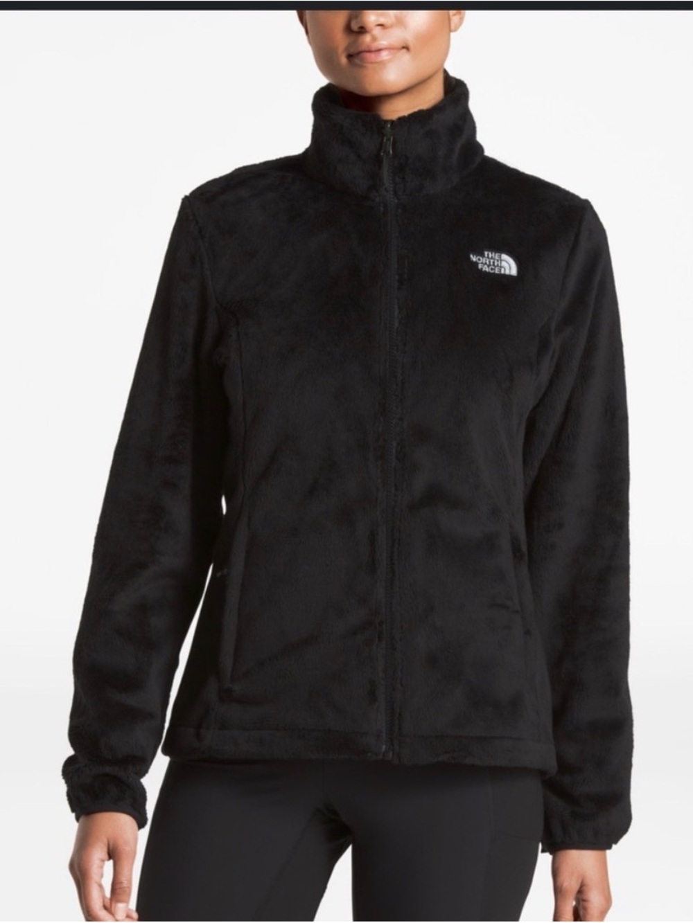 The North Face Black Teddy Fleece Zip Jacket